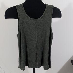 Heather Dark Green Tank Top